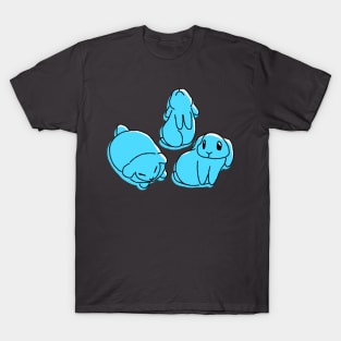 Three Blue Bunnies T-Shirt